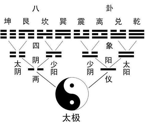 太極生兩儀兩儀生四象四象生八卦意思|易有太極，始生兩儀。兩儀生四象，四象生八卦。怎麼。